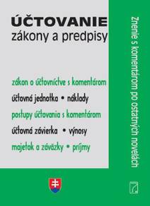 Obálka Účtovanie – Zákony a predpisy