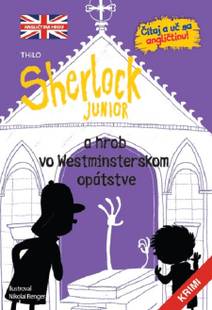 Obálka Sherlock Junior a hrob vo Westmisterskom opátstve