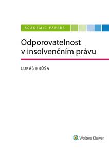 Obálka Odporovatelnost v insolvenčním právu