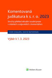 Obálka Komentovaná judikatura k s.r.o. 2023. Stručný přehled aktuální soudní praxe v otázkách a odpovědích s komentářem
