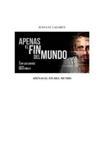 Obálka Apenas el fin del mundo