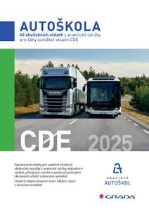 Obálka 45 zkušebních otázek z praktické údržby pro žáky autoškol skupin CDE 2025