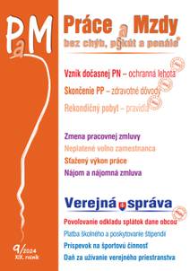 Obálka Práce a Mzdy bez chýb, pokút a penále č. č. 9 / 2024 - Vznik dočasnej PN v ochrannej lehote