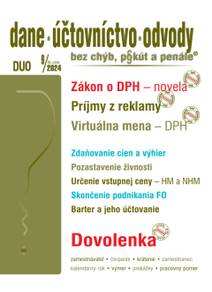 Obálka Dane, účtovníctvo, odvody bez chýb, pokút a penále č. 9 / 2024 - Zákon o DPH – novela