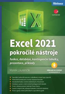 Obálka Excel 2021 - pokročilé nástroje