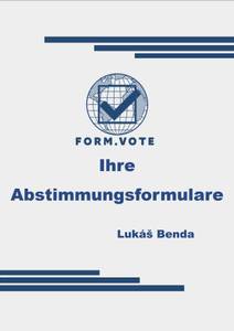Obálka form.vote Ihre Abstimmungsformulare