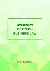 Obálka Overview of Czech Business Law
