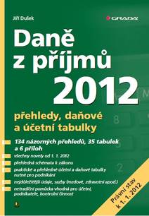 Obálka Daně z příjmů 2012