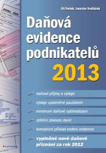 Obálka Daňová evidence podnikatelů 2013