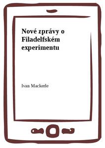 Obálka Nové zprávy o Filadelfském experimentu