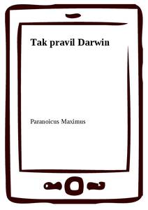 Obálka Tak pravil Darwin