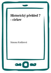 Obálka Historický přehled 7 - církev