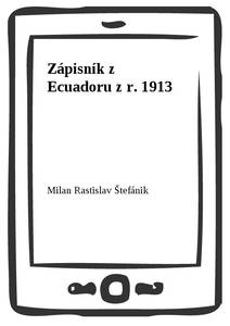 Obálka Zápisník z Ecuadoru z r. 1913