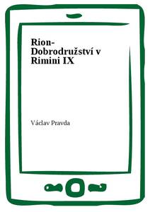 Obálka Rion- Dobrodružství v Rimini IX