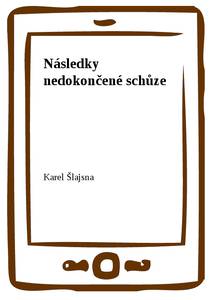 Obálka Následky nedokončené schůze