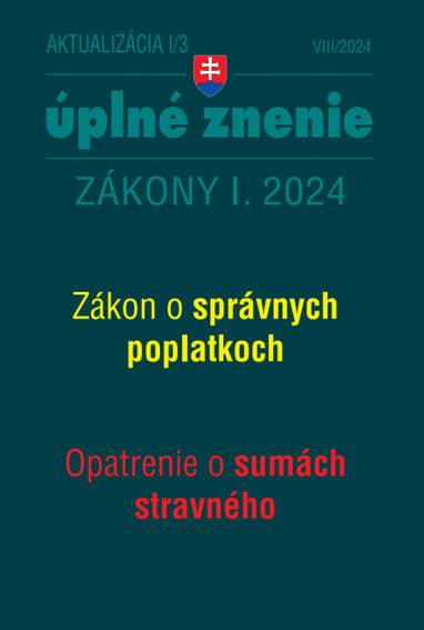 E-kniha Aktualizácia I/3 / 2024- daňové a účtovné zákony - Autor Neuveden