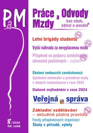 E-kniha Práce, odvody a mzdy bez chyb, pokut a penále č. 8 / 2024 - Letní brigády studentů, Náhrada za nevyplacenou mzdu - Autor Neuveden