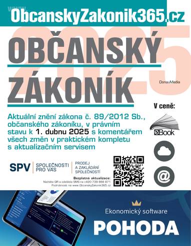 E-kniha Občanský zákoník 2025 s úvodním komentářem změn - kolektiv