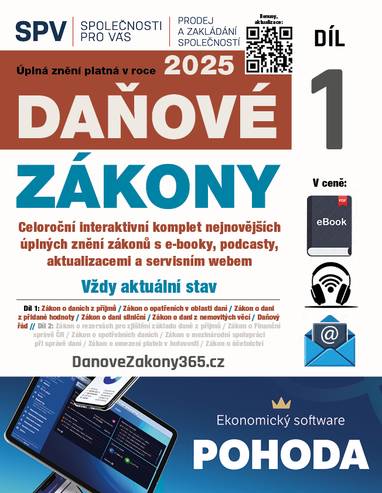 E-kniha Daňové zákony 2025 XXL ProFi (Díl 1., právní stav 15. 11. 2025) - kolektiv autorů