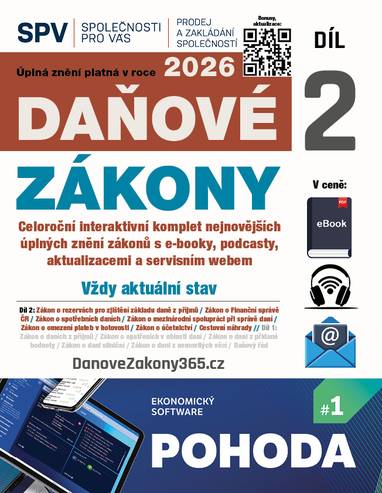 E-kniha Daňové zákony 2026 XXL ProFi (Díl 2.) - Redakční kolektiv