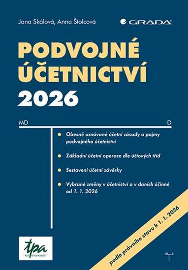 E-kniha Podvojné účetnictví 2026 - Jana Skálová, Anna Štolcová