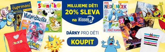 Milujeme děti 20% sleva na ikiosek.cz - dárky pro děti